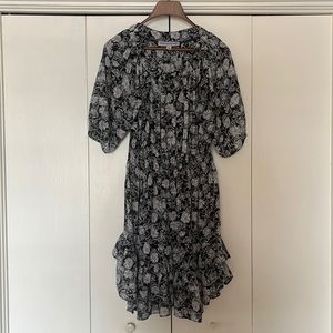 Emma & Michele / Blue Flower Dress / Size M